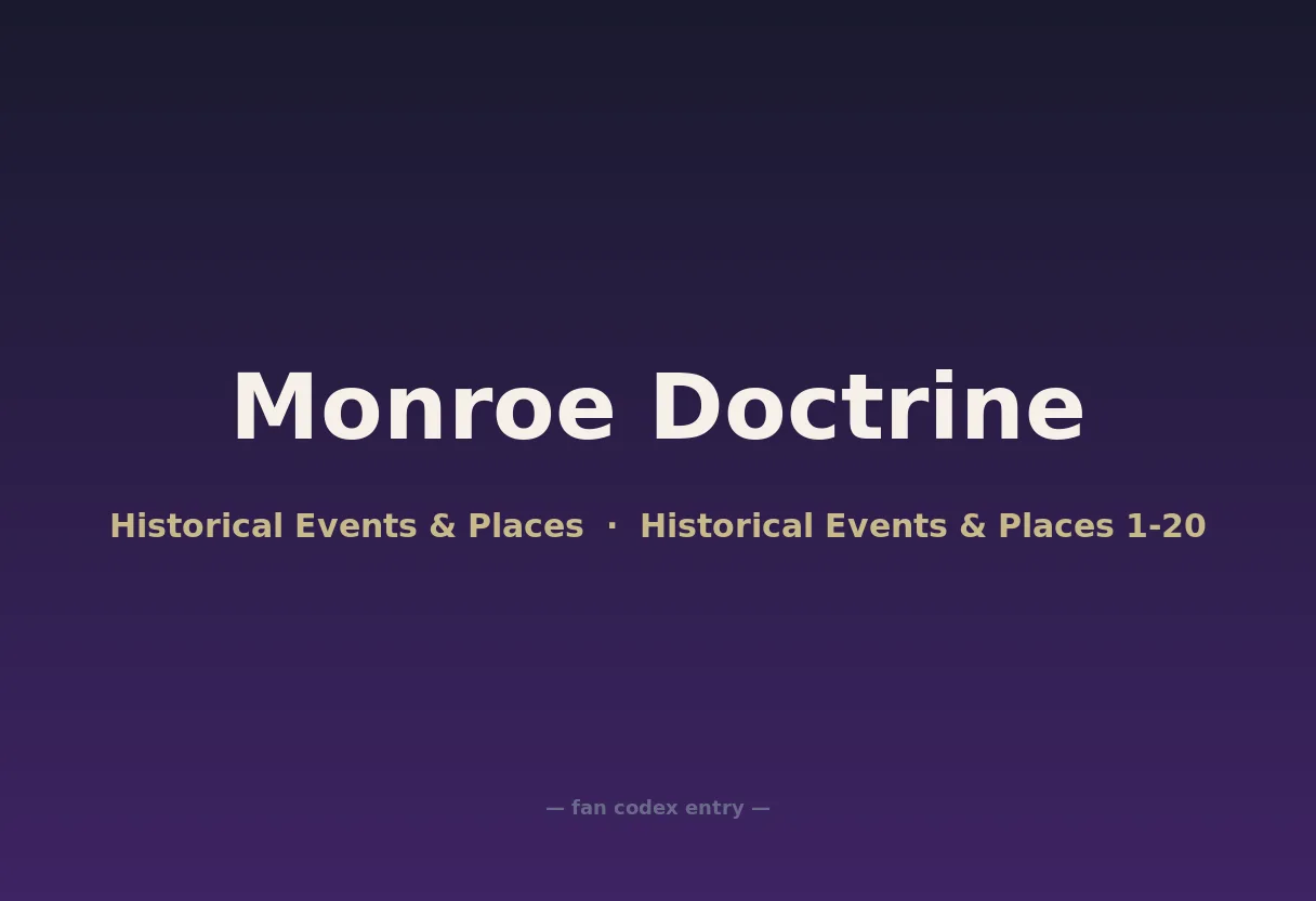 Monroe Doctrine
