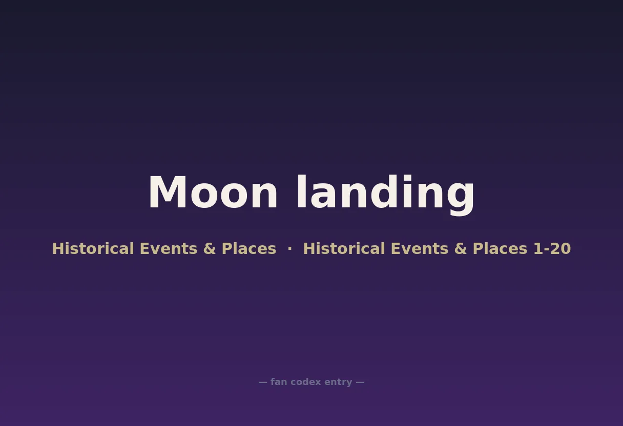 Moon landing