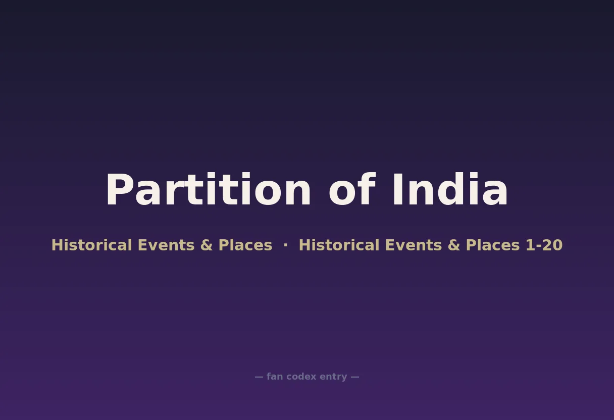 Partition of India