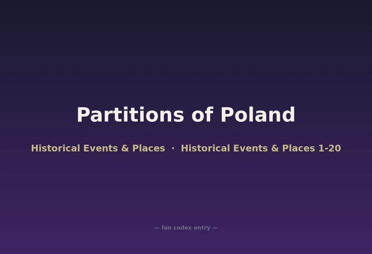 Partitions of Poland
