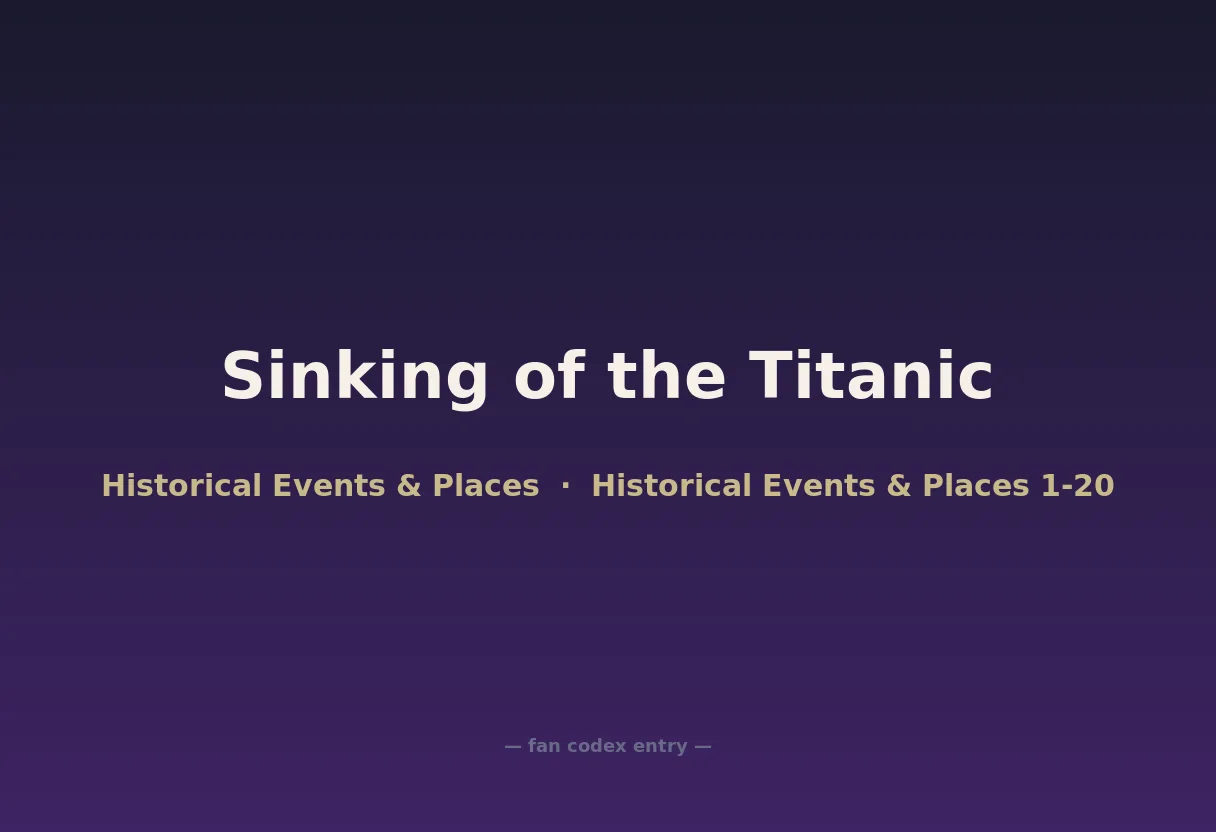 Sinking of the Titanic