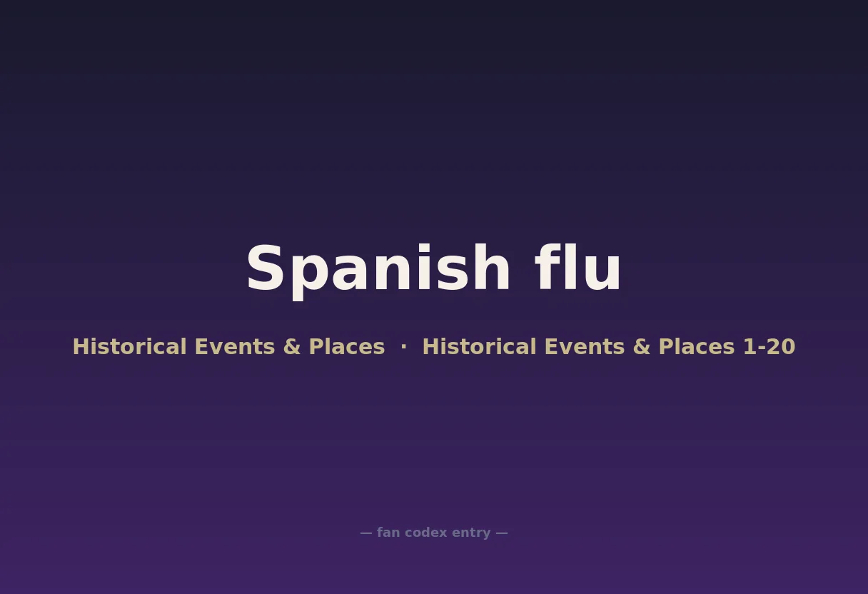 Spanish flu